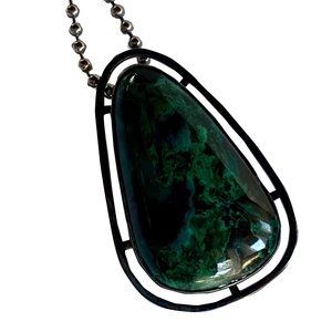 Sterling pendant necklace / brooch pin vintage